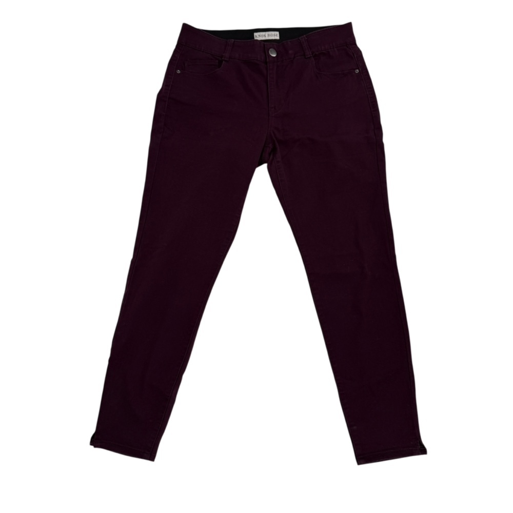 Knox Rose Deep Purple Ankle Skinny Denim Jeans Size 12 Women’s